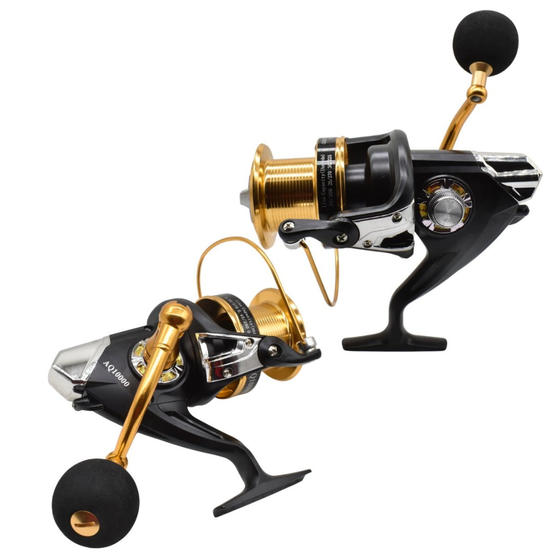 Reel de pesca giratorio 4.9:1 AQ10000 Negro