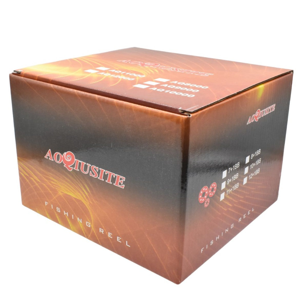 Reel de pesca giratorio 4.9:1 AQ11000. Plateado