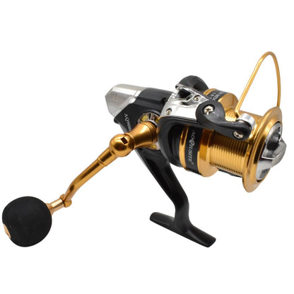 Reel de pesca giratorio 4.9:1 AQ9000 Negro