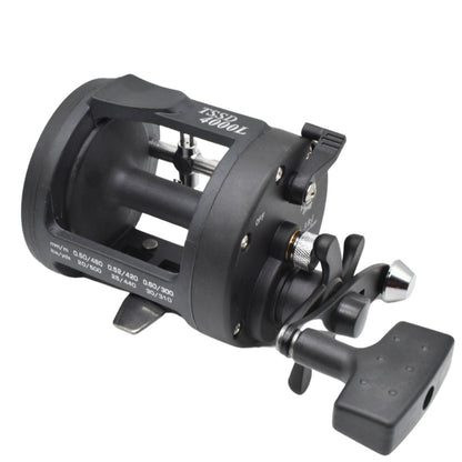 Reel de pesca giratorio derecho TSSD 4000L Negro