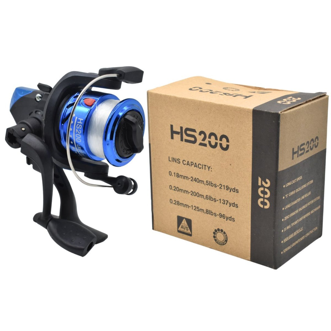 Reel de pesca giratorio 5.2:1 Azul