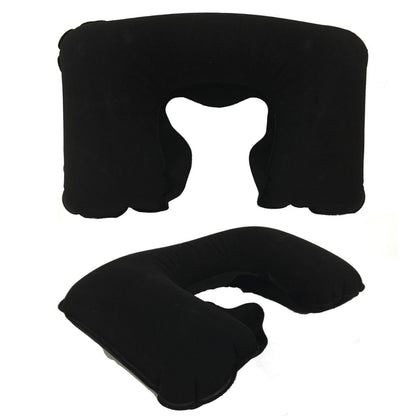 Almohada inflable para viaje 39x26cm. Negra