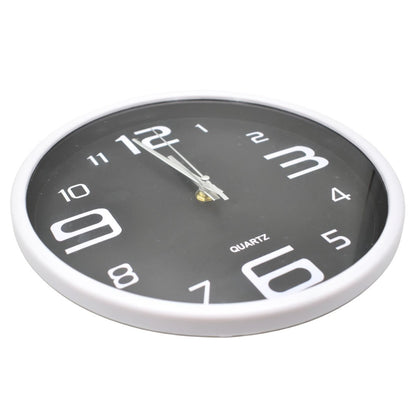 Reloj de pared redondo 25cm. Blanco