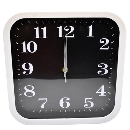 Reloj de pared cuadrado 28x28cm. Blanco