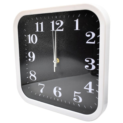Reloj de pared cuadrado 28x28cm. Blanco