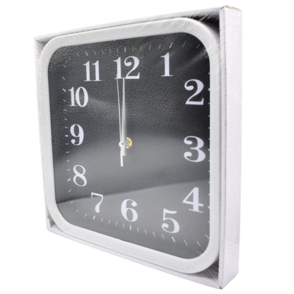 Reloj de pared cuadrado 28x28cm. Blanco