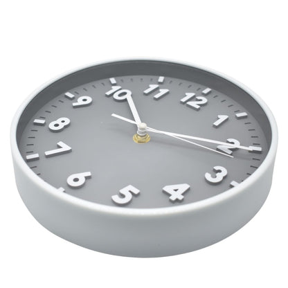 Reloj de pared redondo 19cm. Gris
