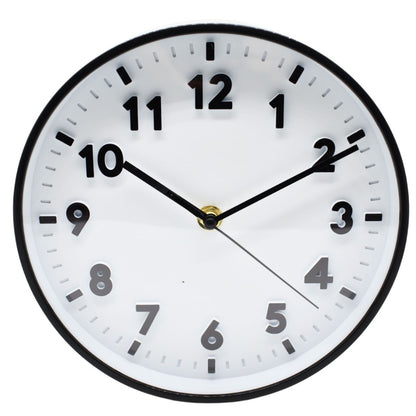 Reloj de pared redondo 19cm. Negro