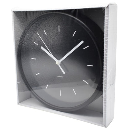 Reloj de pared redondo 19cm. Negro