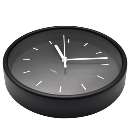Reloj de pared redondo 19cm. Negro