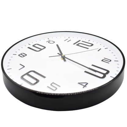 Reloj de pared redondo 34.5cm. Negro