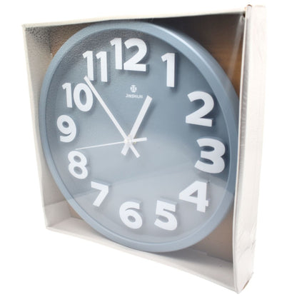 Reloj de pared redondo 29cm. Gris