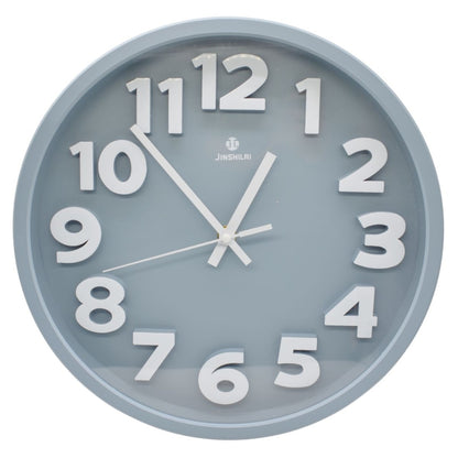 Reloj de pared redondo 29cm. Gris