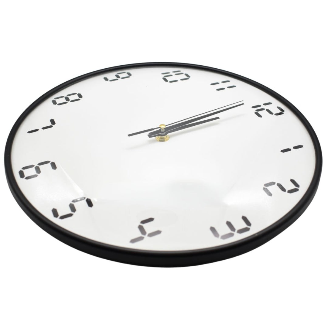Reloj de pared redondo 30cm. Blanco
