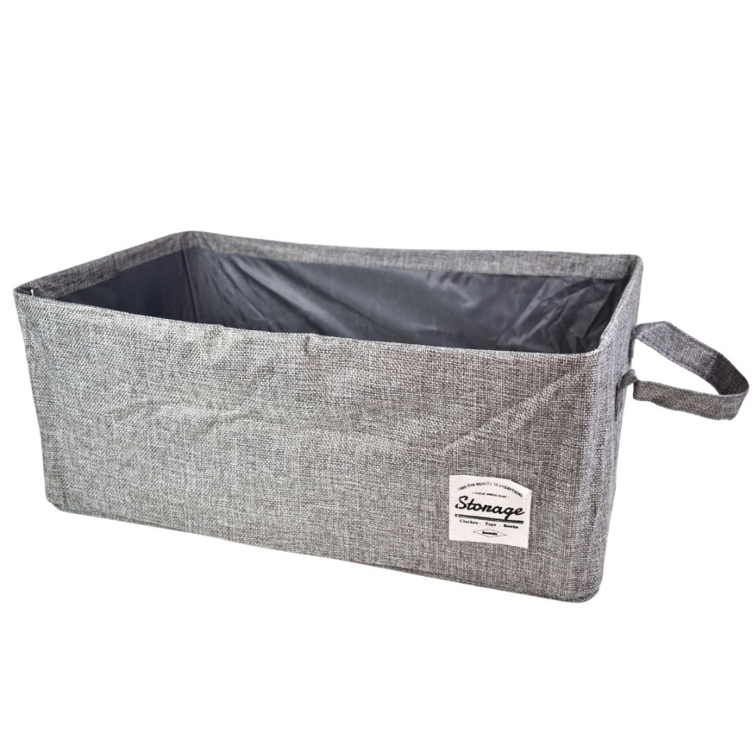 Organizador de tela plegable 46x29x19cm. Gris
