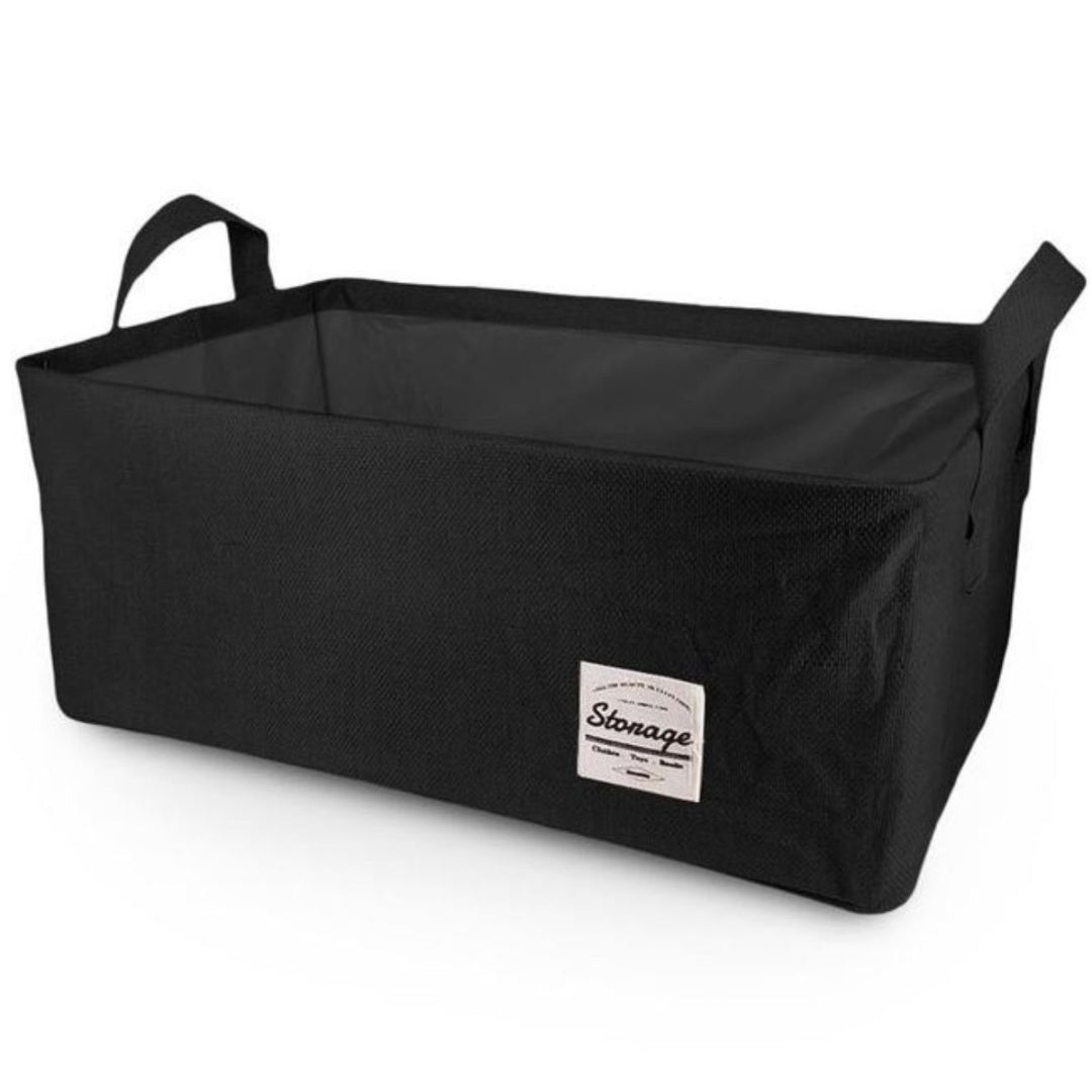 Organizador de tela plegable 46x29x19cm. Negro