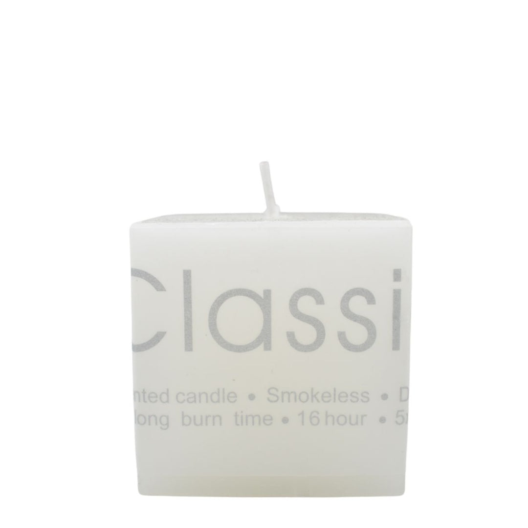 Vela aromática blanca 5x5cm