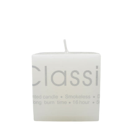 Vela aromática blanca 5x5cm