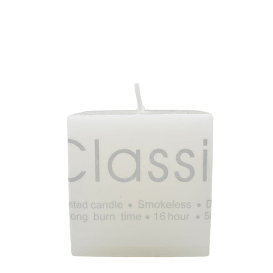 Vela aromática blanca 5x5cm