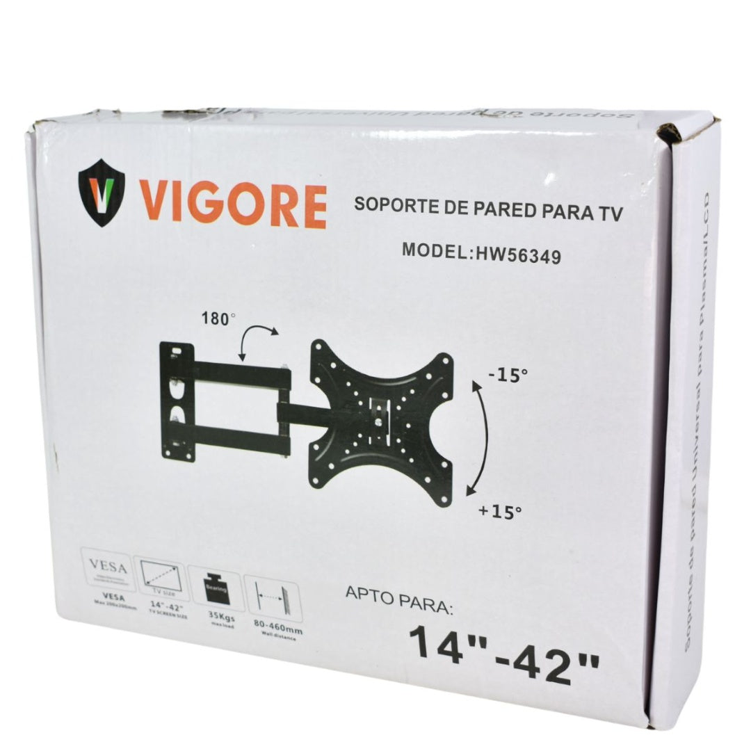 Soporte extensible para TV led 14" a 42". Vigore