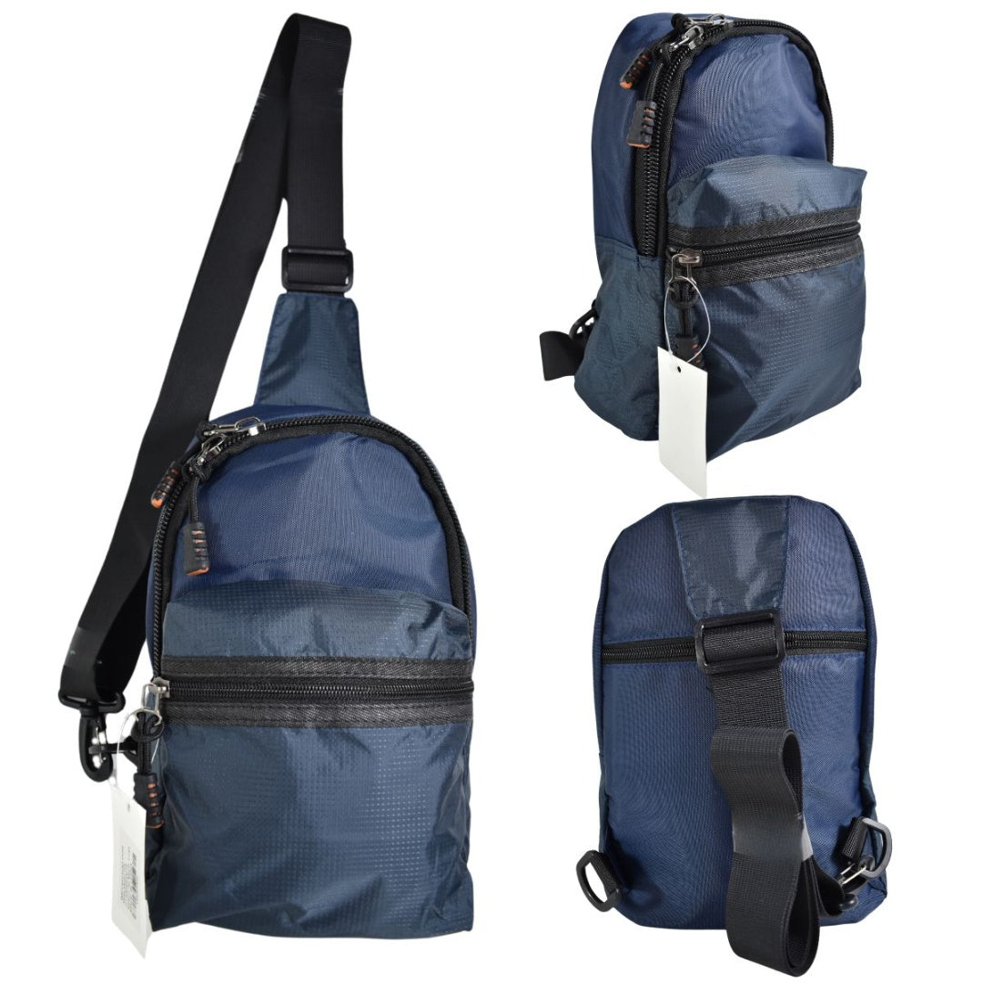 Bolso morral azul 28x18x8cm