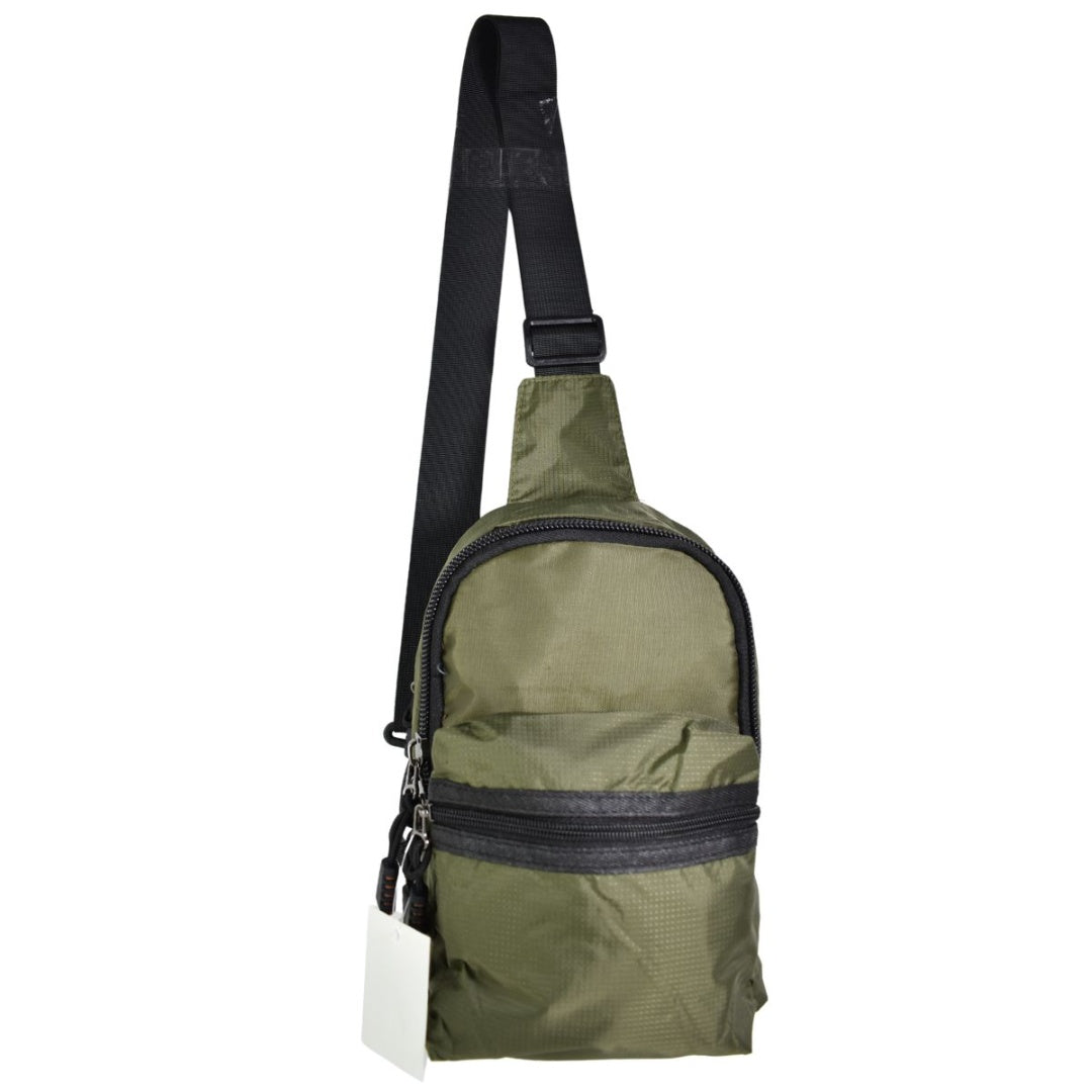Bolso morral verde 28x18x8cm