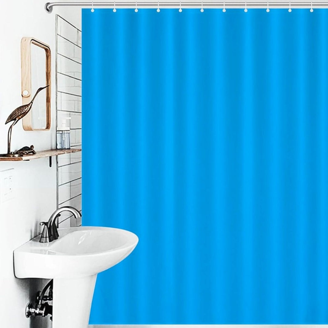 Cortina de PEVA para ducha 180x180cm. Celeste