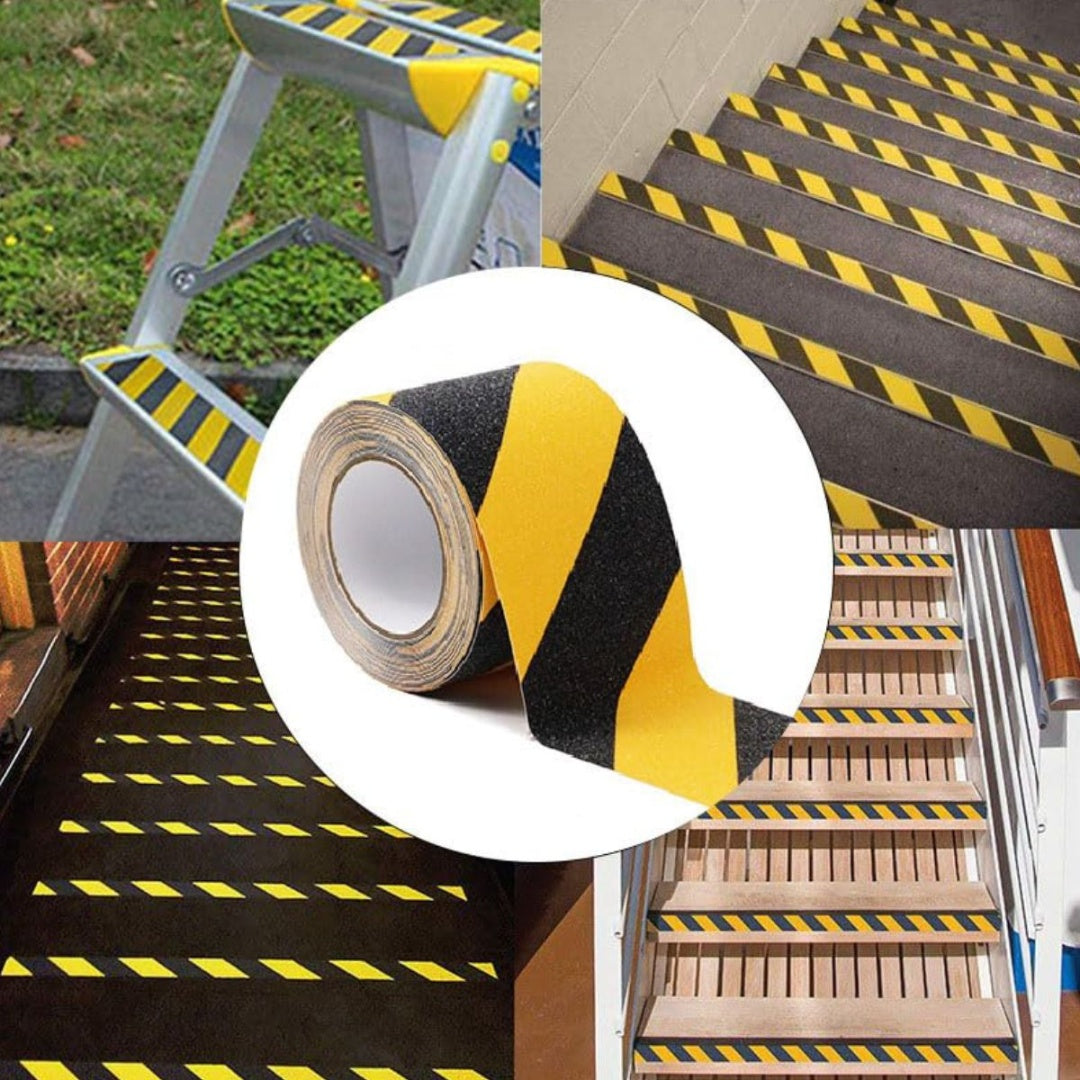 Cinta antideslizante rayada 5 cm x 5mts. Vigore