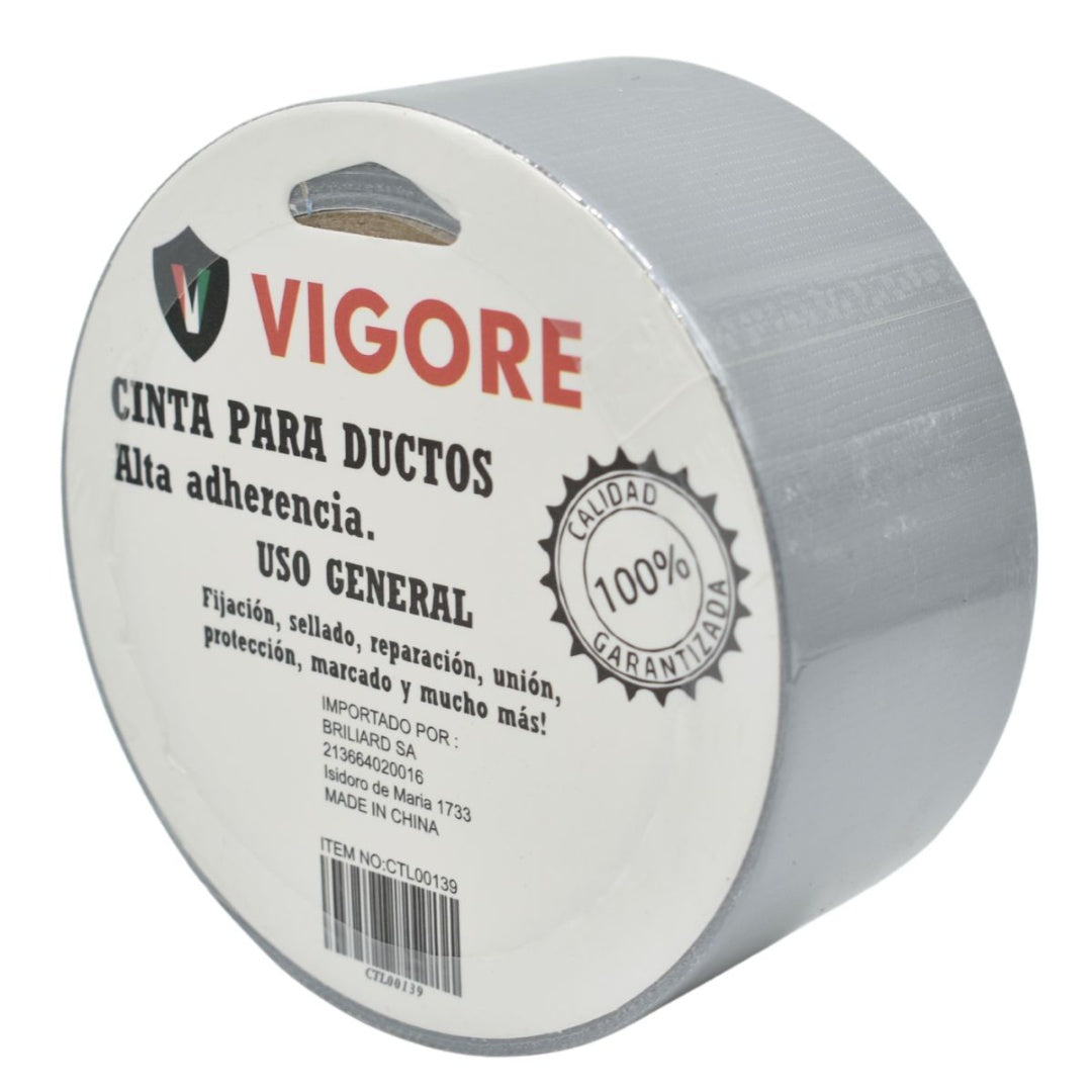 Cinta adhesiva para ductos 4.8cm x 20mts. Vigore