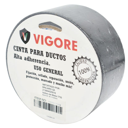 Cinta adhesiva para ductos 4.8cm x 10mts. Vigore