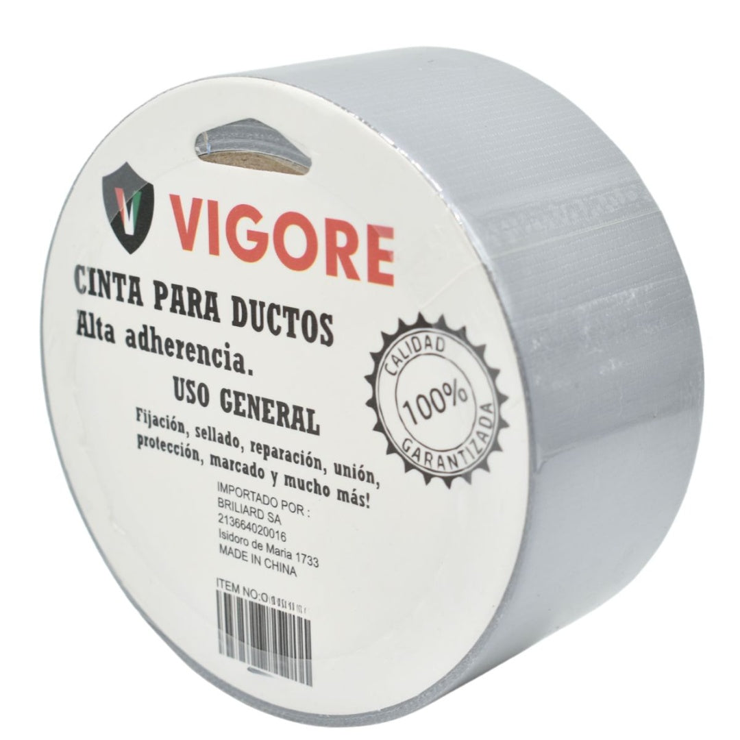 Cinta adhesiva para ductos 4.8cm x 10mts. Vigore