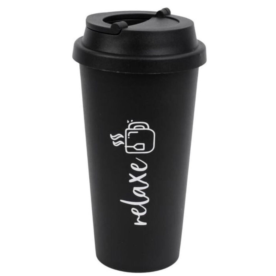 Vaso plástico con tapa 450ml