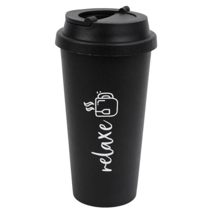 Vaso plástico con tapa 450ml