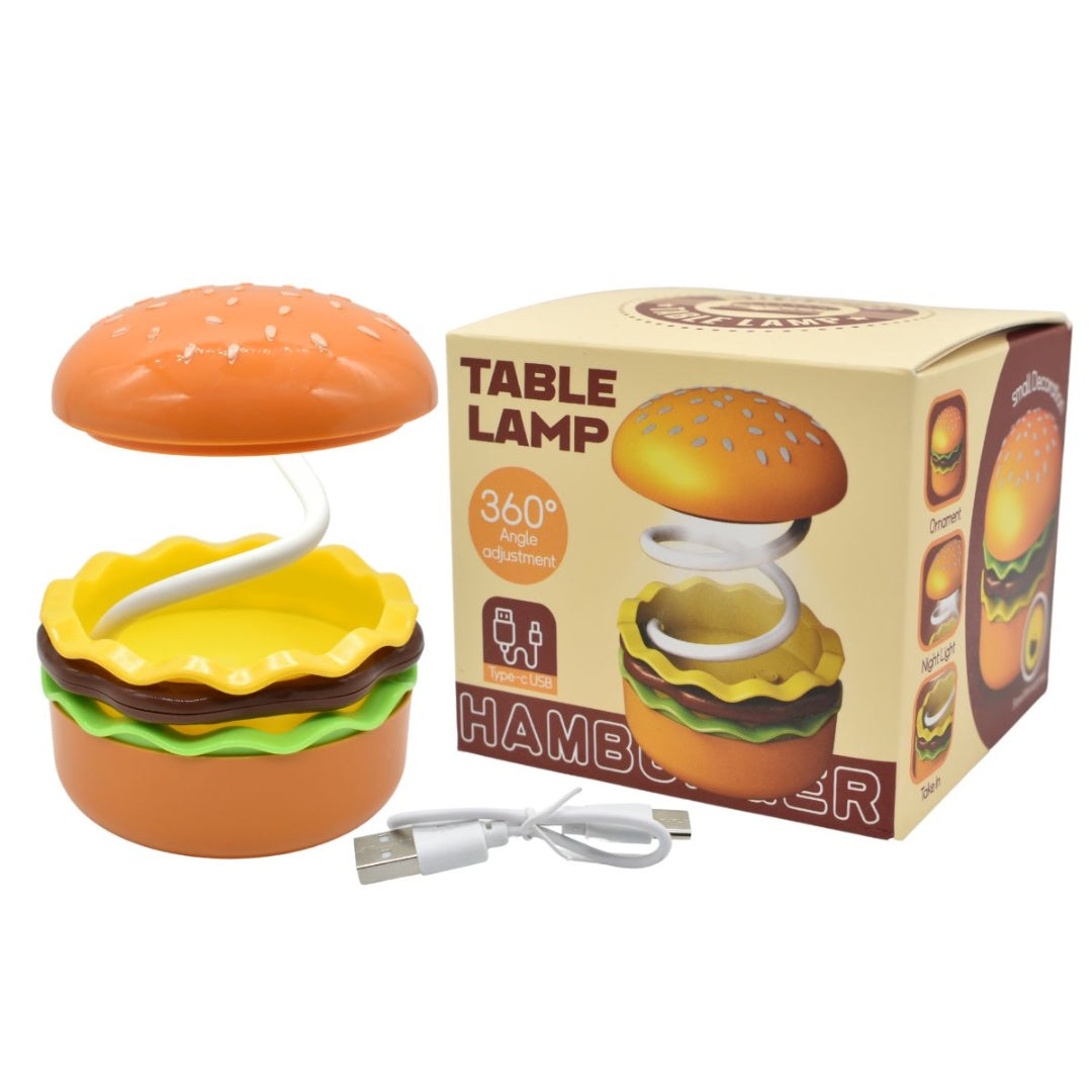 Lámpara flexible hamburguesa 8x7cm.