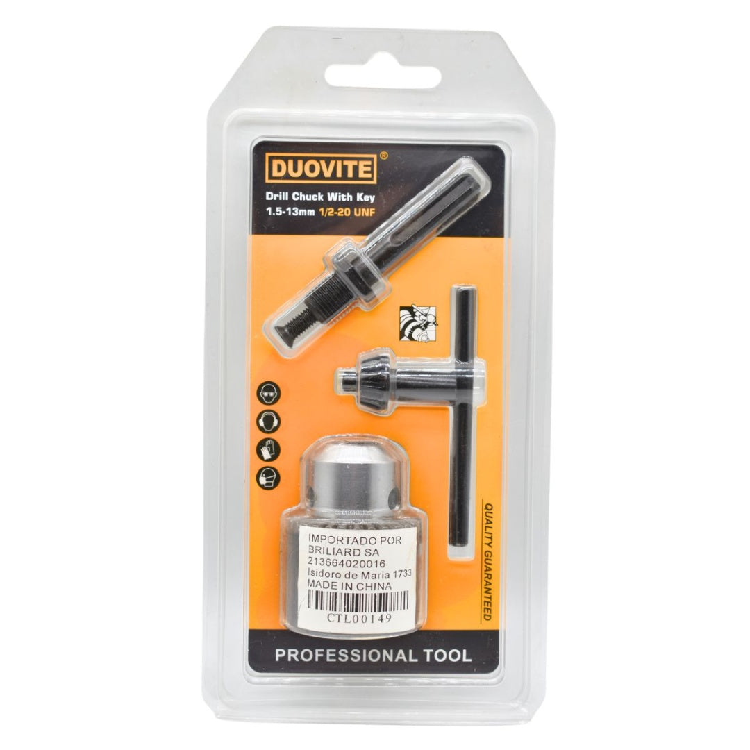 Adaptador con portabroca para taladro