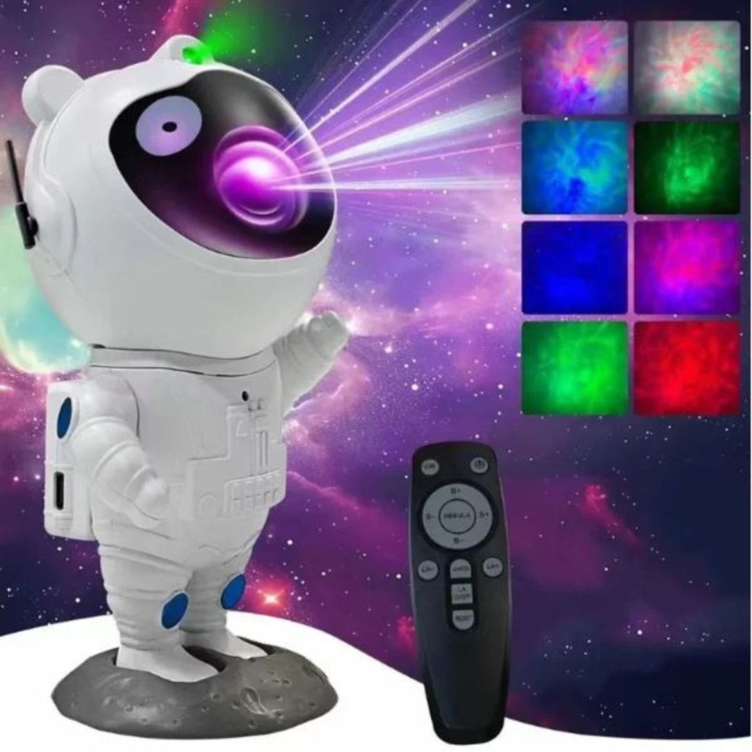 Proyector de luces de galaxias 17cm. Astronauta