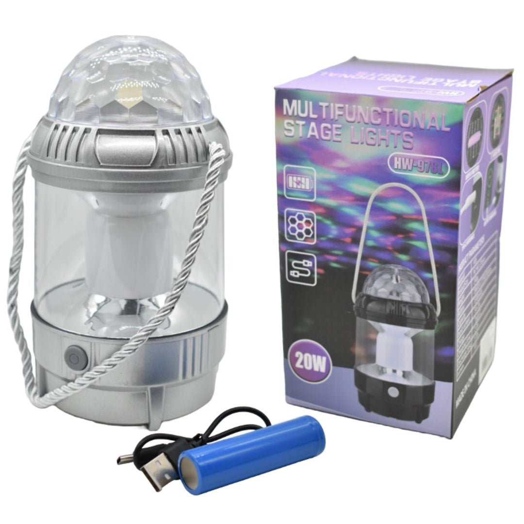 Farol luz led multifunción 20W 17X9.6cm. Gris