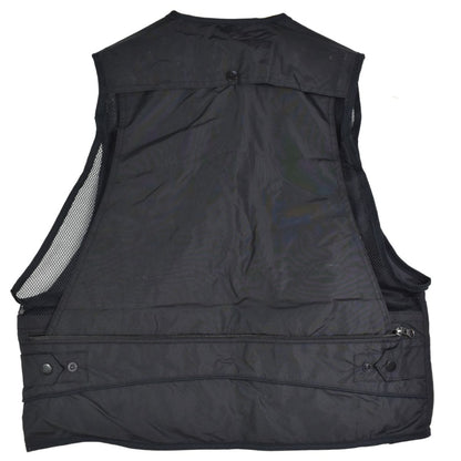 Chaleco de caza negro con bolsillos