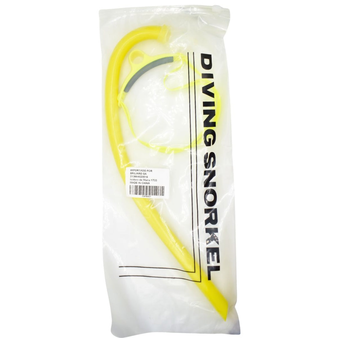 Tubo frontal de snorkel. Amarillo