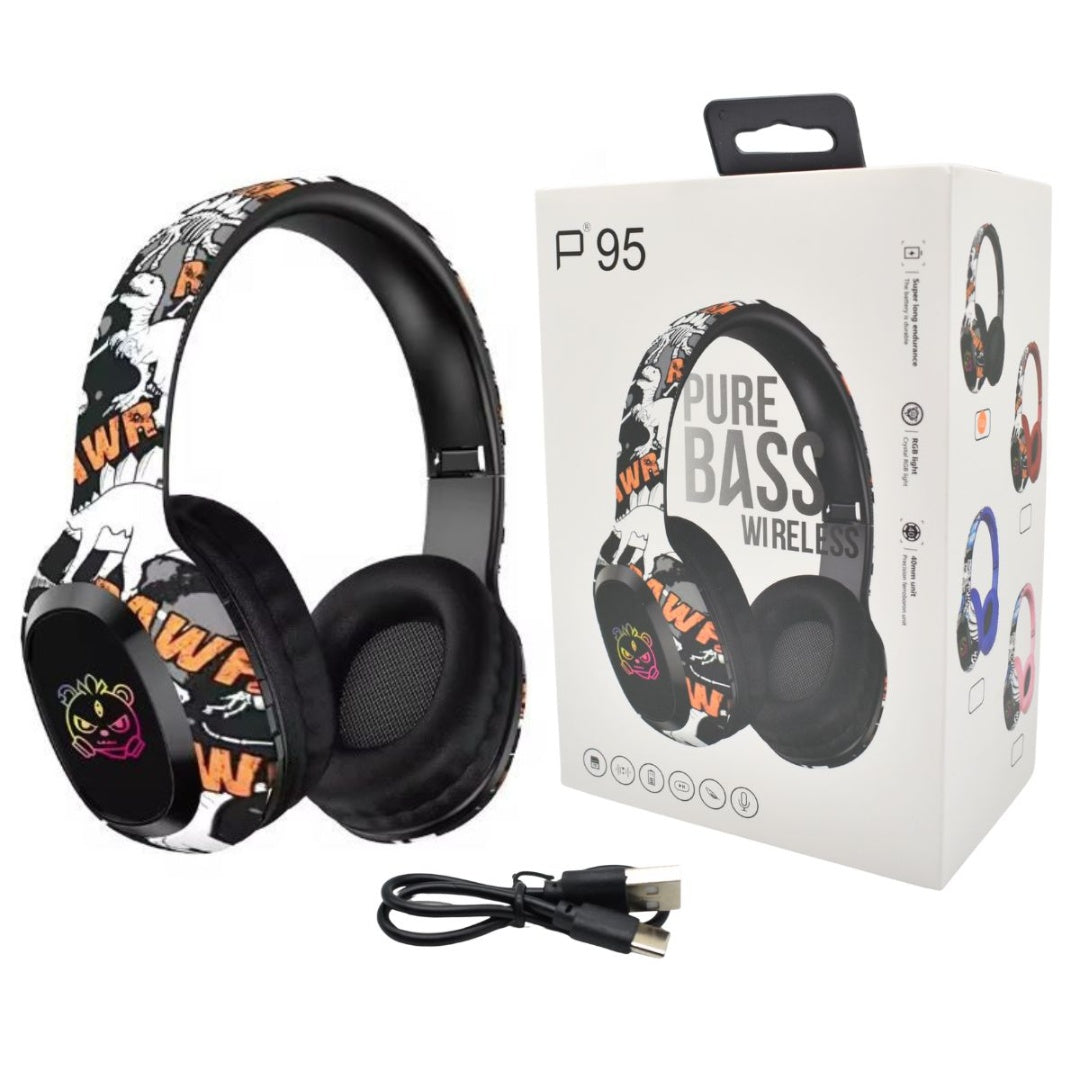 Auriculares Bluetooth gamer RGB
