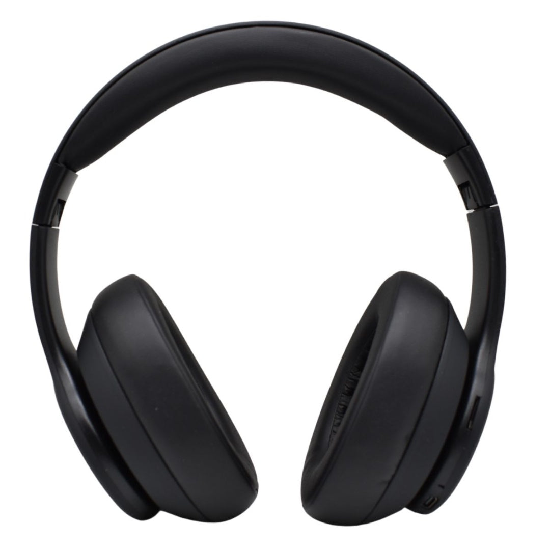 Auriculares bluetooth inalámbricos plegables negros
