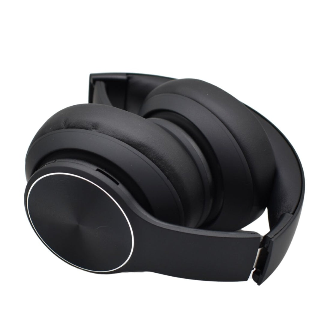Auriculares bluetooth inalámbricos plegables negros