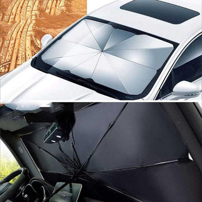 Parasol sombrilla para auto 135x75cm.