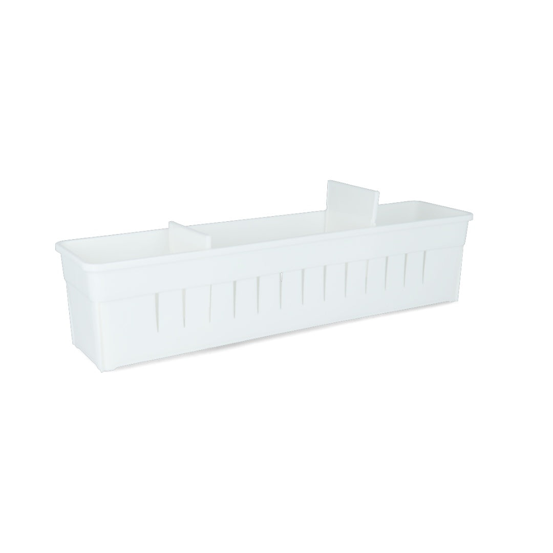 Organizador de plástico con divisiones 34 x 7 x 8 cm
