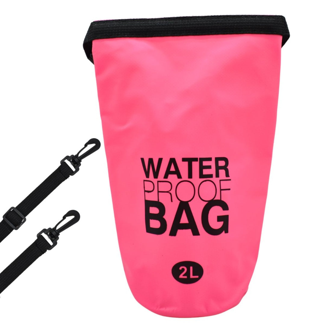 Bolso estanco impermeable 2 litros rosado