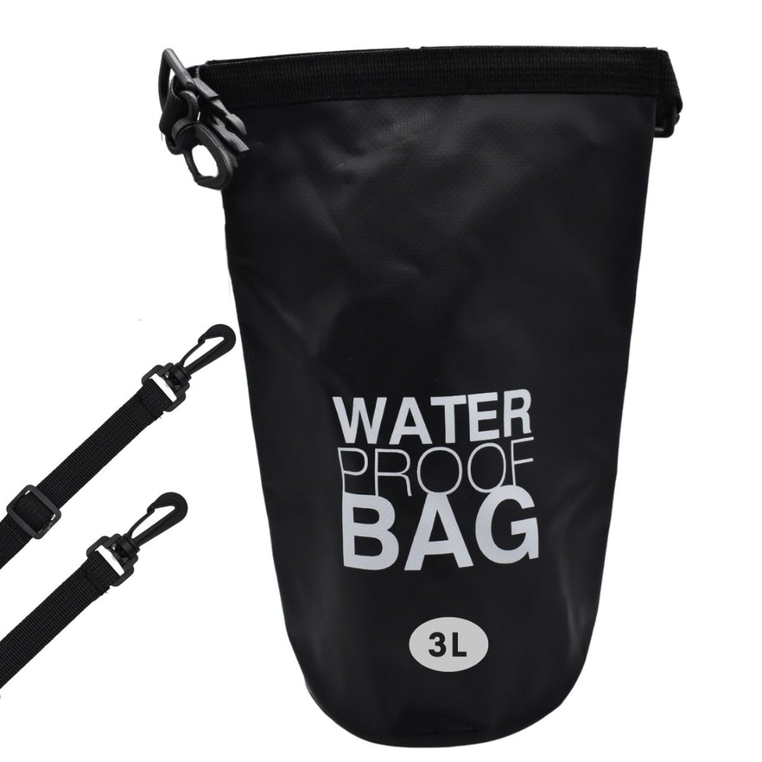 Bolso estanco impermeable 3 litros negro