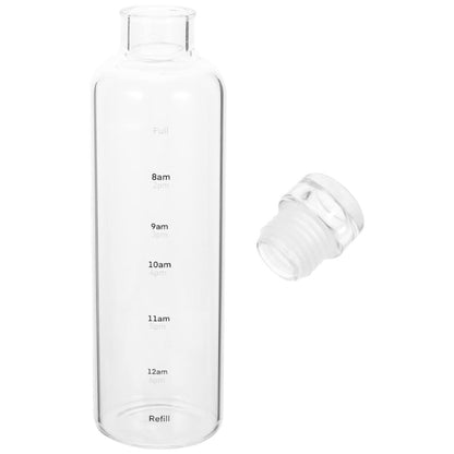 Botella de vidrio con tapa hermética 500ml.