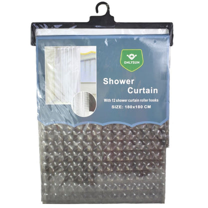 Cortina de plástico para ducha 180x180cm. Gris