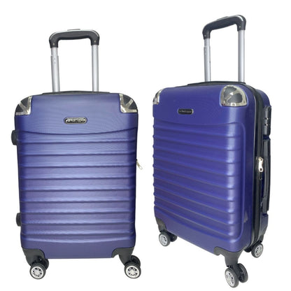 Valija de viaje rígida azul 24" 62x40x26cm, 3.5kg.