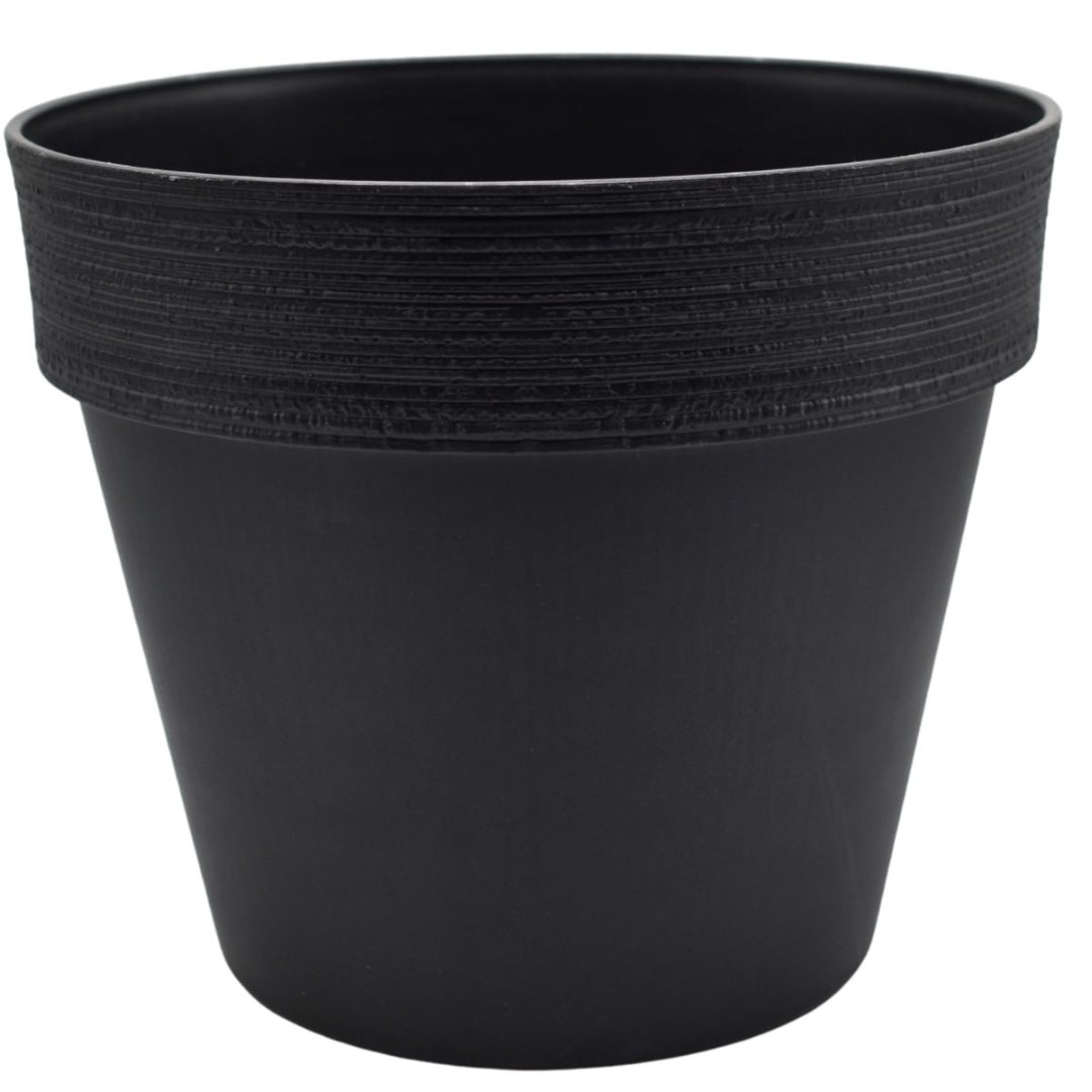 Maceta plástica negra 35x30cm.